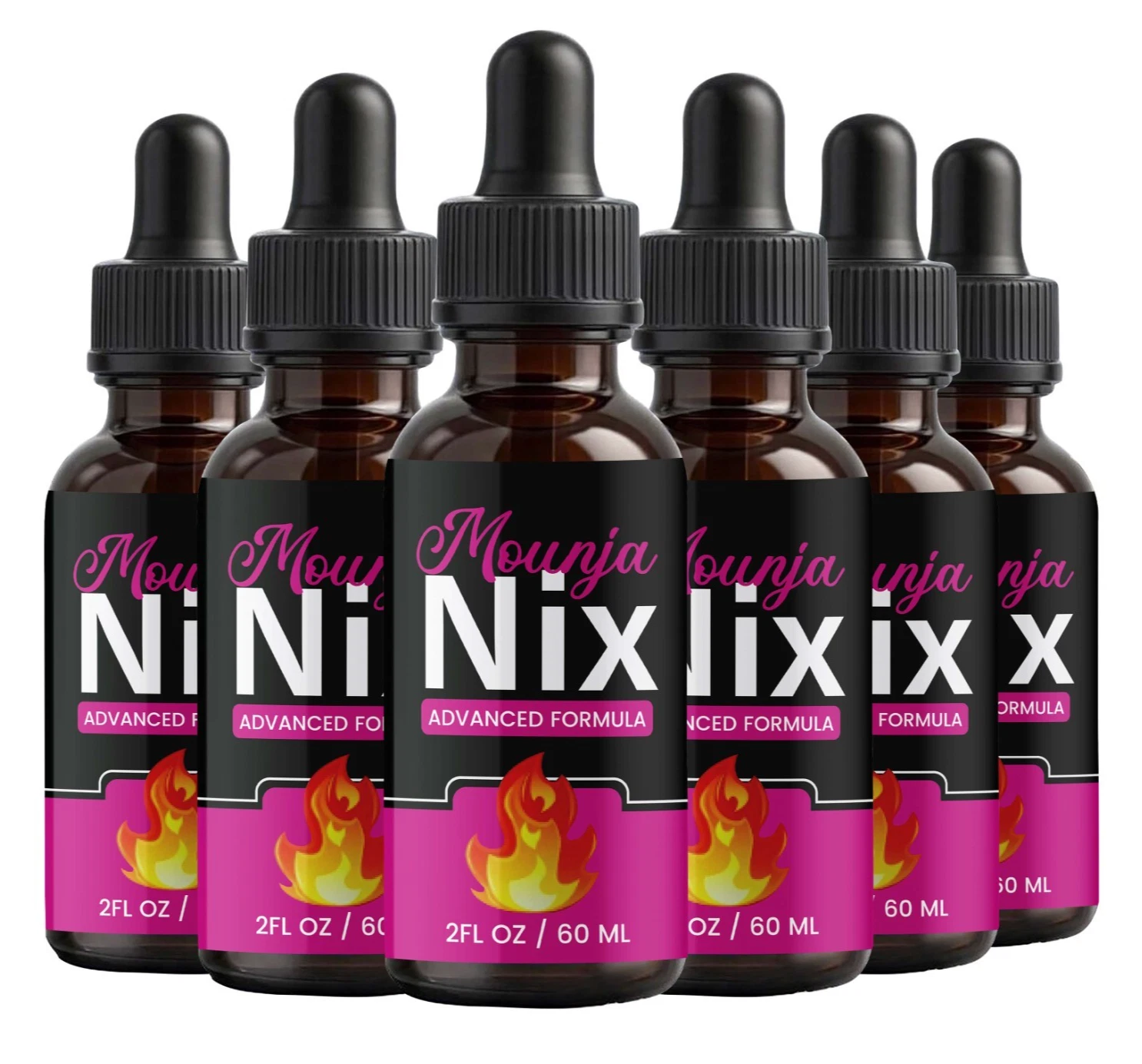 (6 Pack) Mounja Nix Weight Loss Drops, MounjaNix Advanced Fat-Burning Support