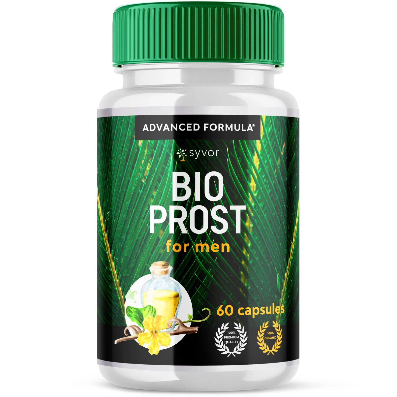 Bio Prost Male Pills Advanced Vitality Support Formula Supplement, 60 Capsules