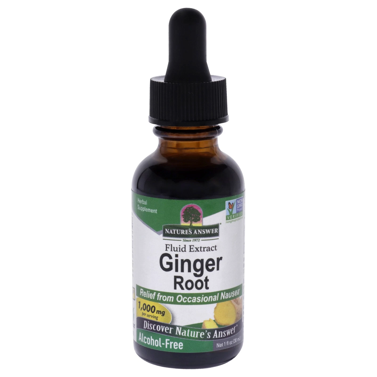 2 Pack Ginger Root AF - 1000mg by Natures Answer for Unisex - 1 oz Dietary Suppl