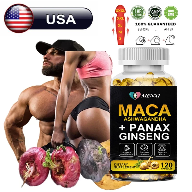 Male Enhancement Softgels Booster & Thicker Last Longer Stronger Bigger 60 Pills