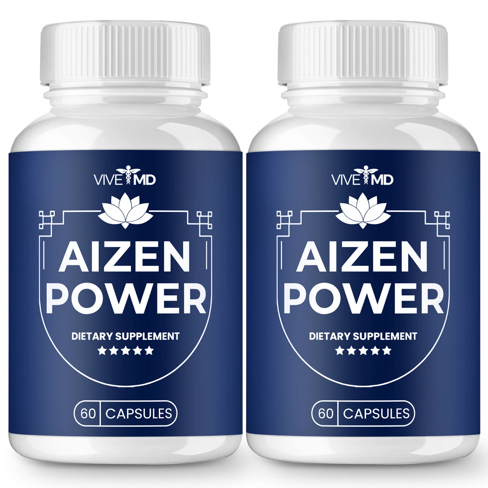 (2 Pack) Aizen Power, Aizen Power Male Enhancement Supplement (120 Capsules)