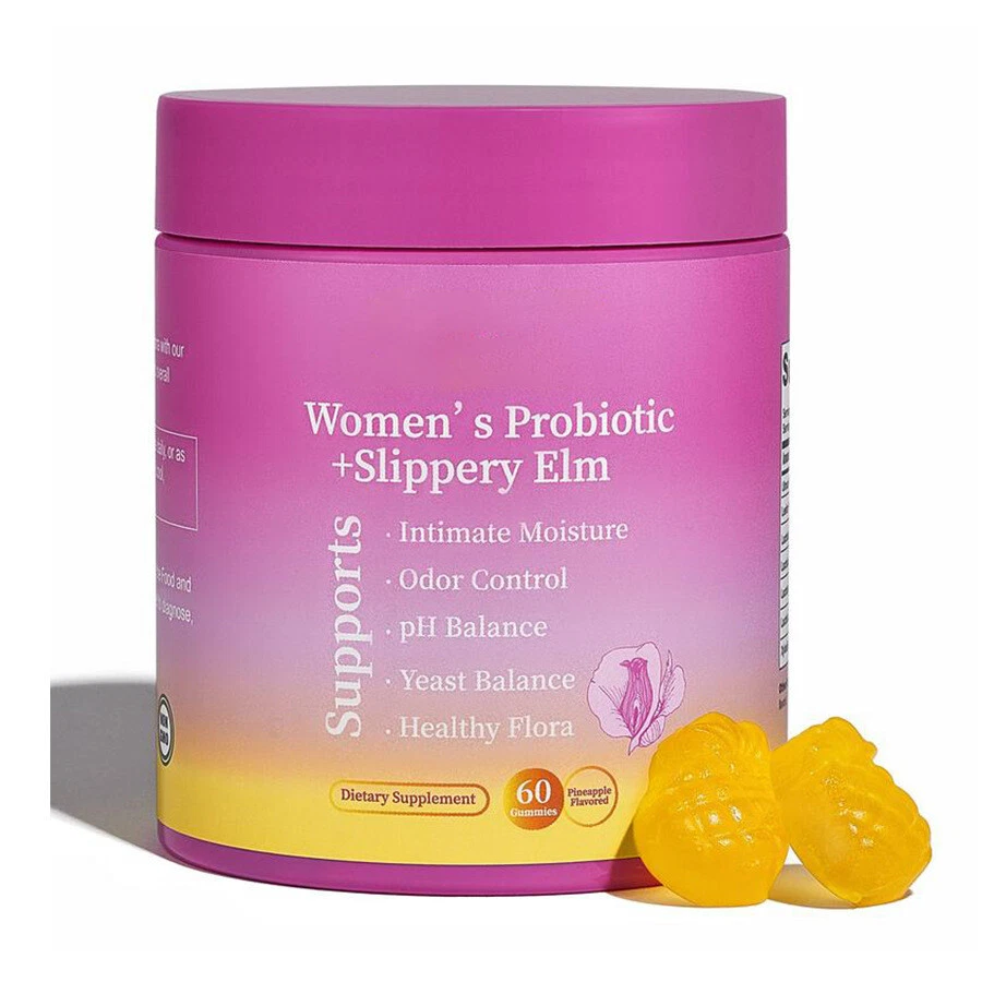 Women's Probiotic+Slippery Elm for Feminine Probiotics /PH Health 60 Gummies HOT