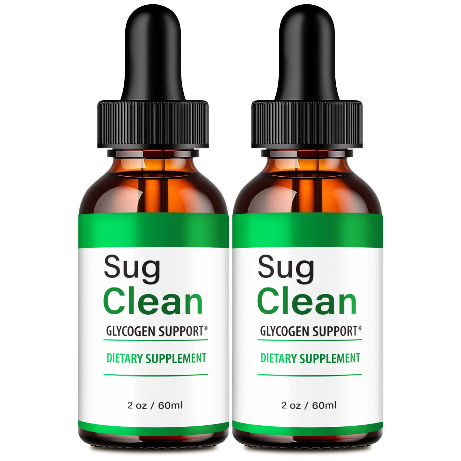 (2 Pack) Sug Clean Blood Drops SugClean Glycogen Support Dietary Supplement
