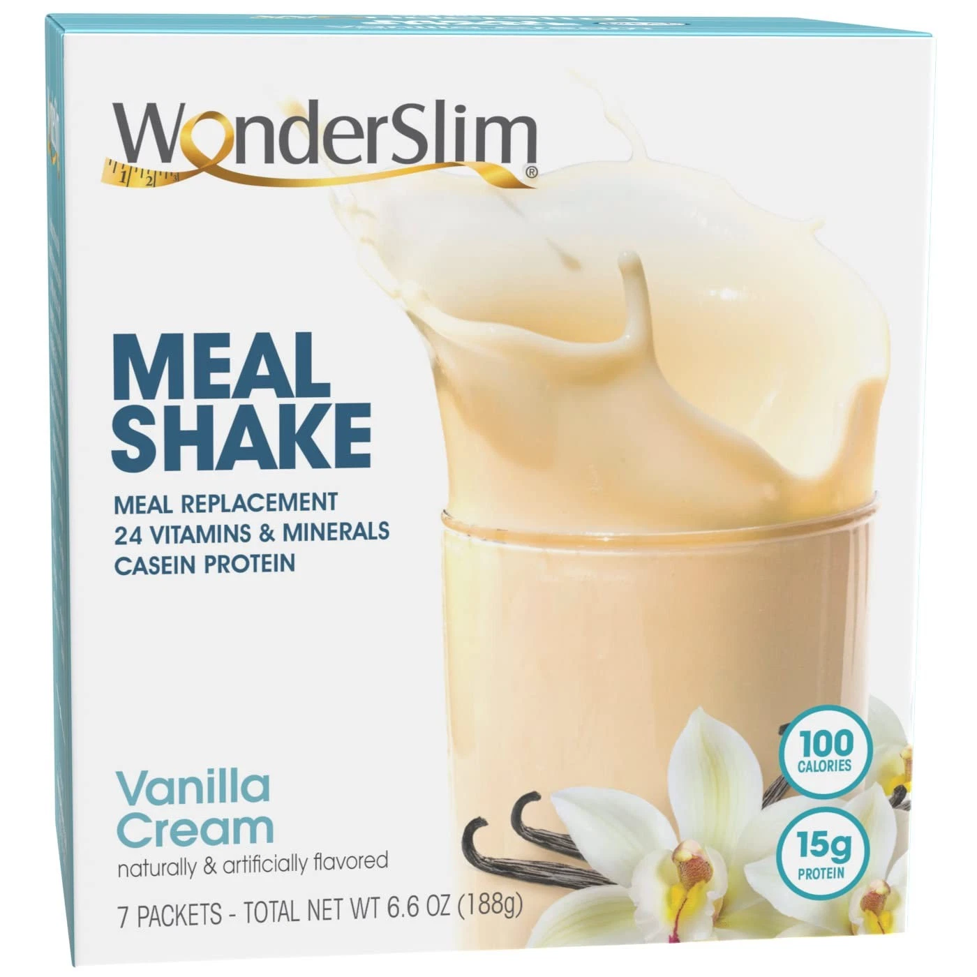 Meal Replacement Shake Vanilla Cream 15g Protein 24 Vitamins & Minerals Glute...