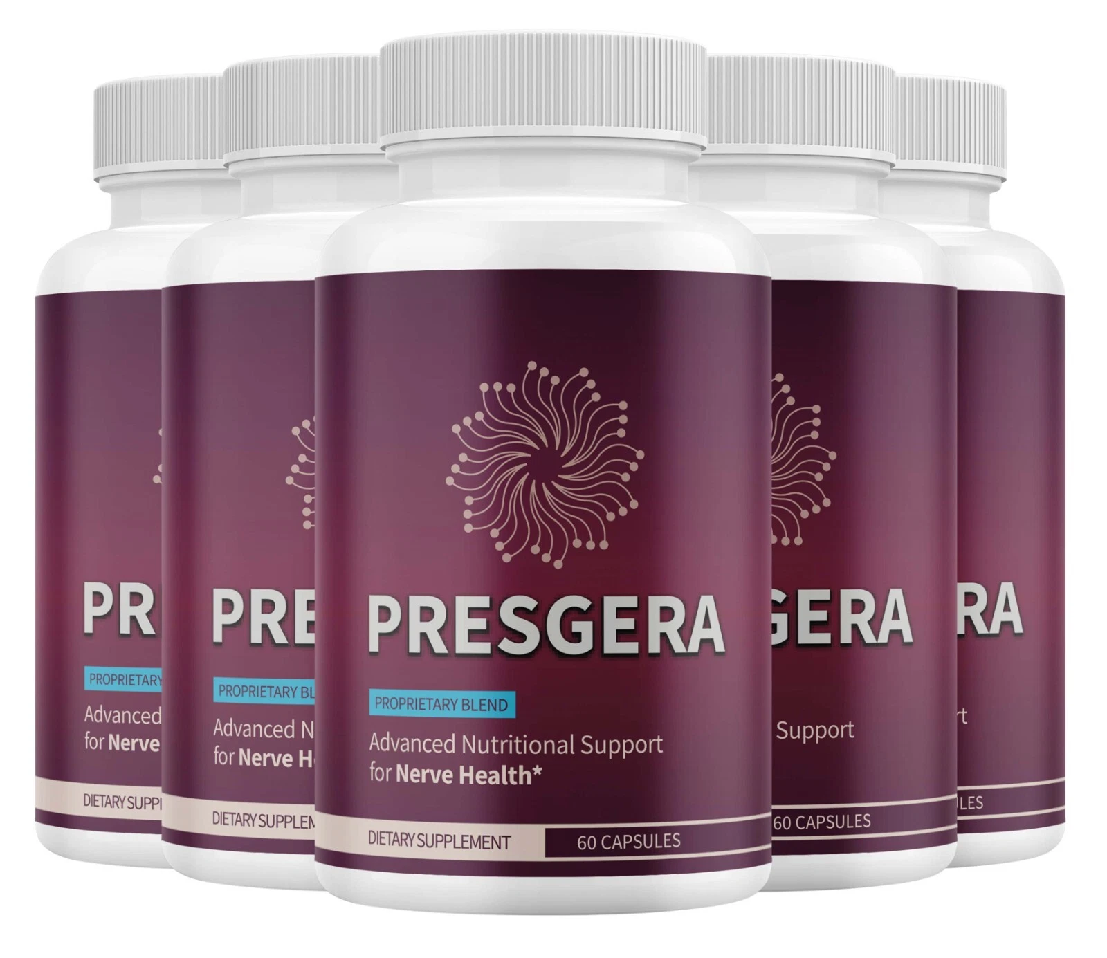 Presgera Advanced Nerve Support Formula Maximum Strength Vitamin ( 5 Pack )