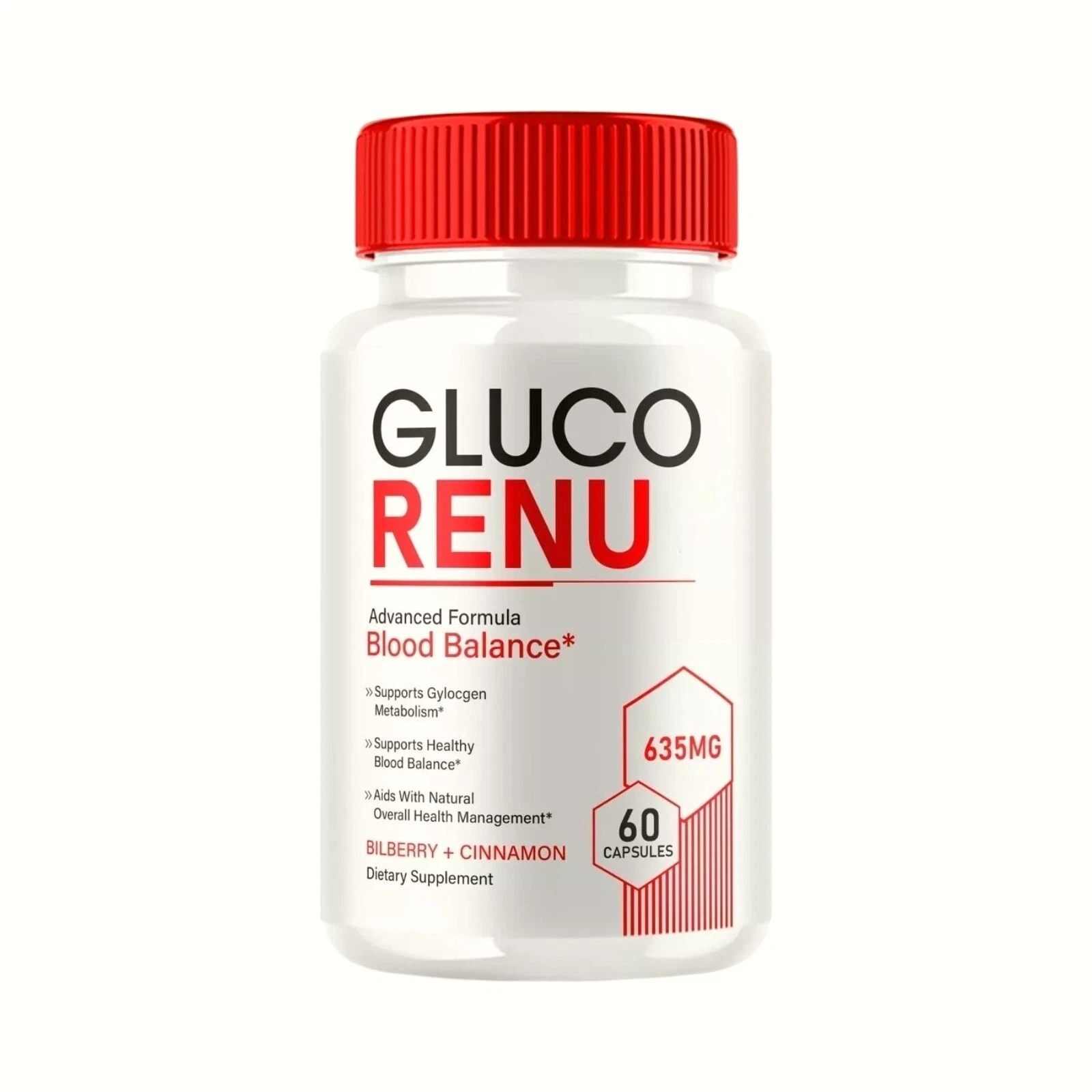 Gluco Renu, Glyco Optimizer Blood Balance GlucoRenu Pills - 60 Capsules