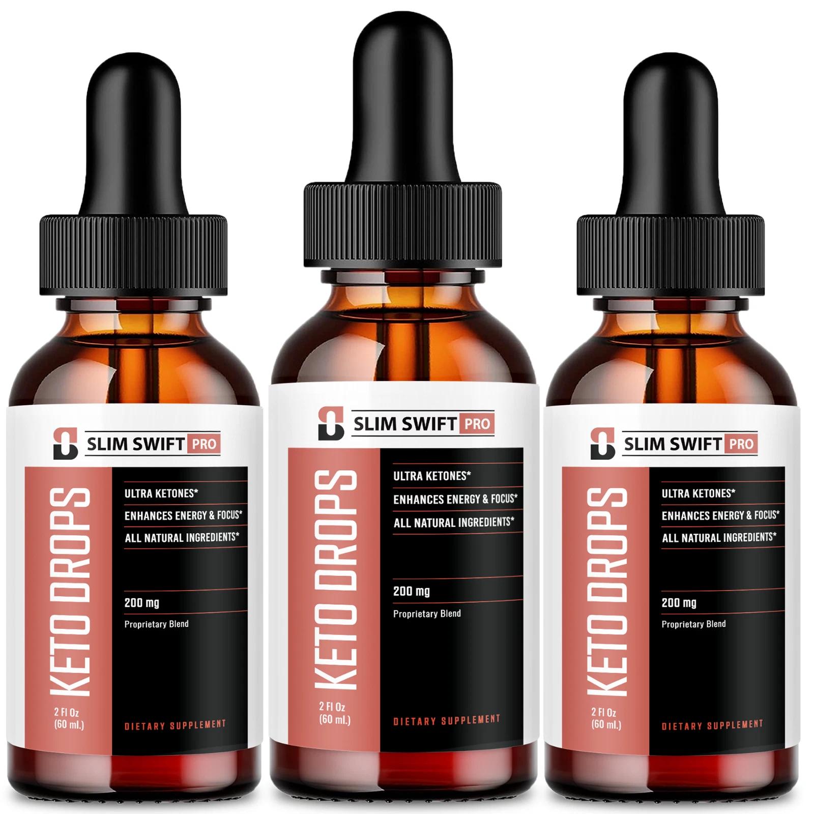 (3 Pack) Slim Swift Keto Support Liquid Drops, SlimSwift Weight Loss Keto Drops