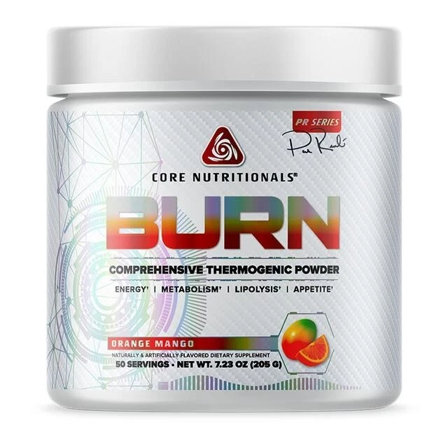 Core Nutritionals Burn - Comprehensive Thermogenic Powder - 50 Serv - Orange