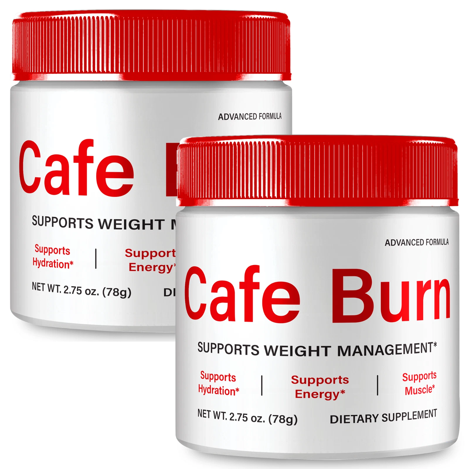 (2 Pack) Cafe Burn Powder, Advanced CafeBurn for Fat Burning and Weight Loss