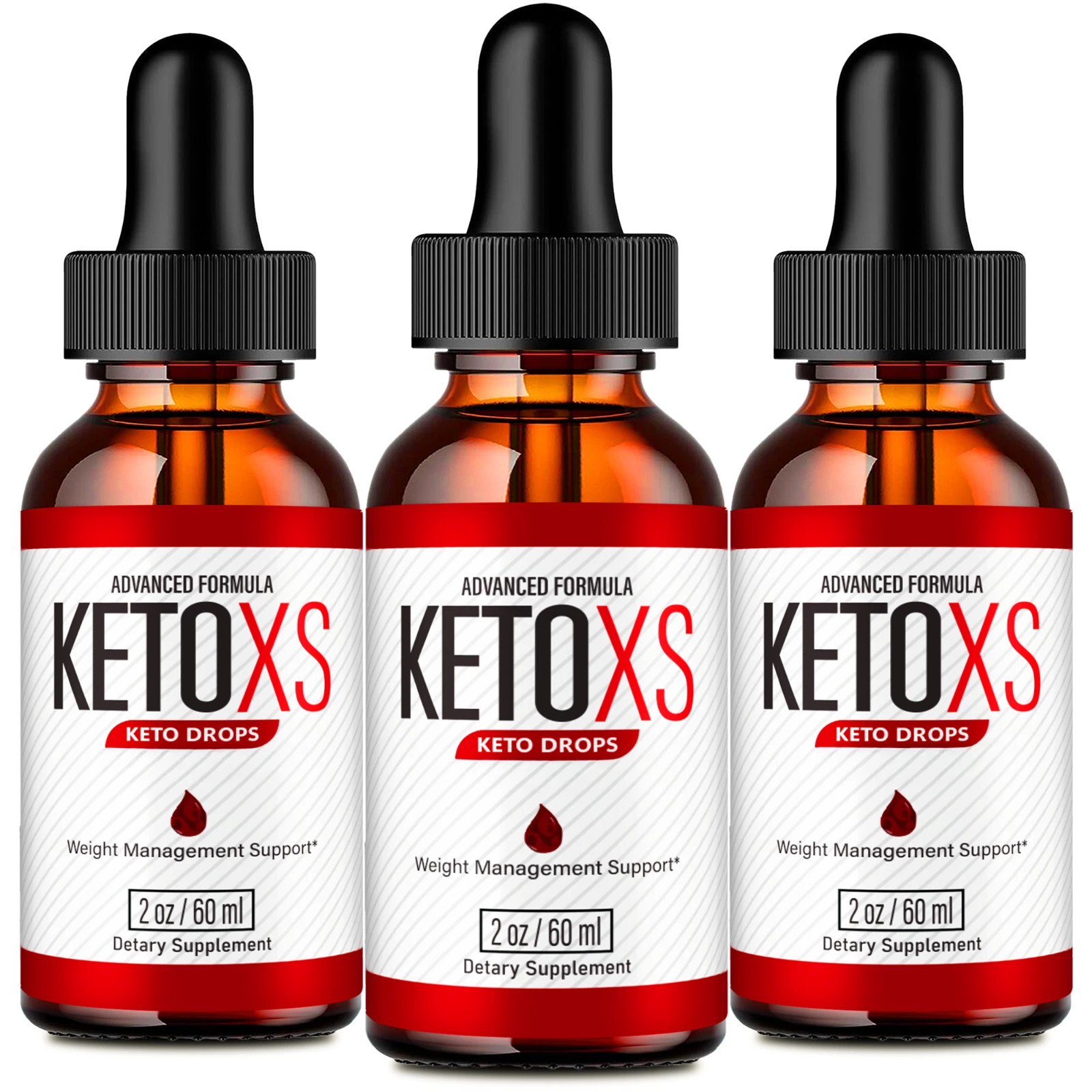 (3 Pack) Keto XS Weight Loss Liquid Drops, KetoXS Drops for Fat Burning Support