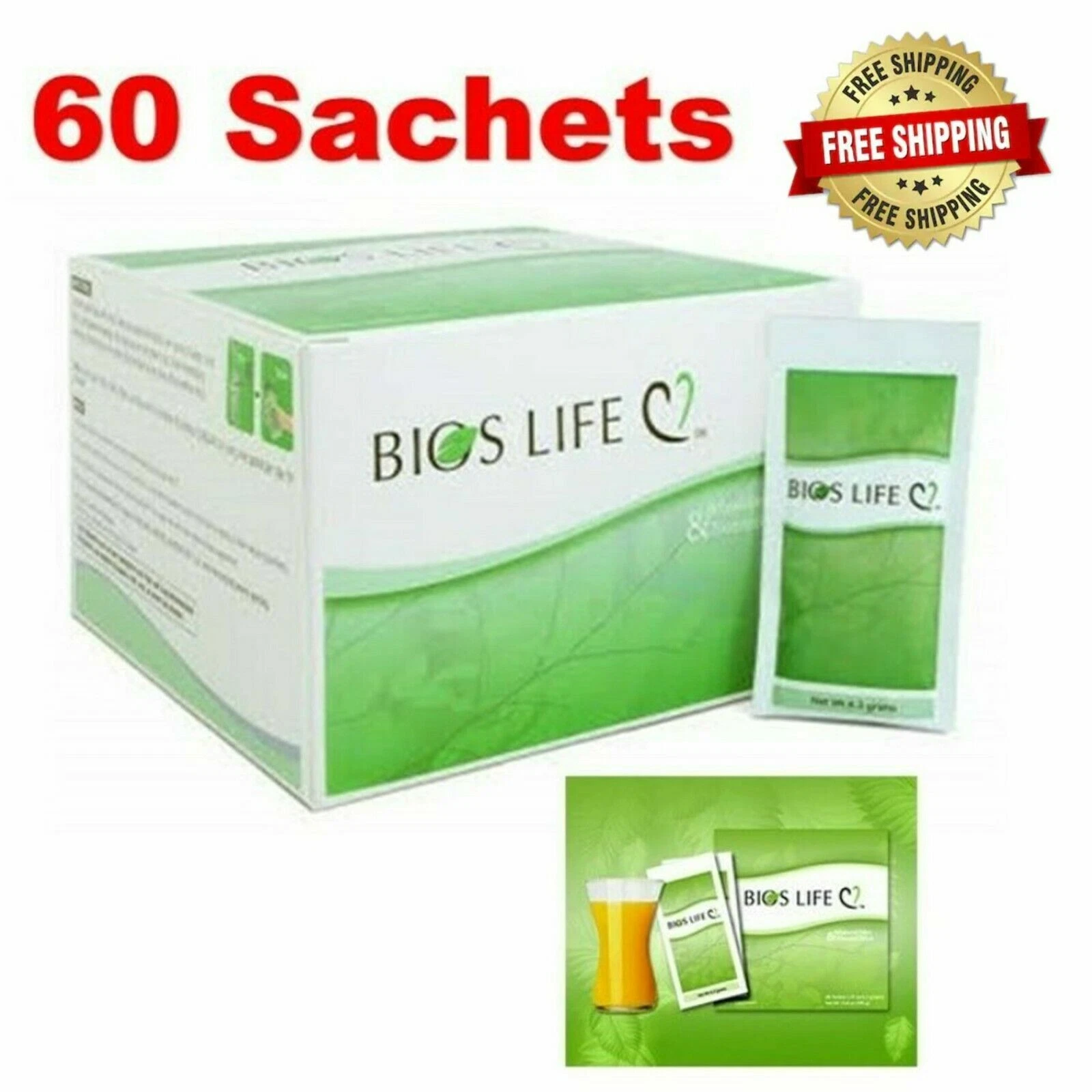 60 Sachets Unicity Bios Life C Reduce LDL Inclease HDL Body's Overall Health