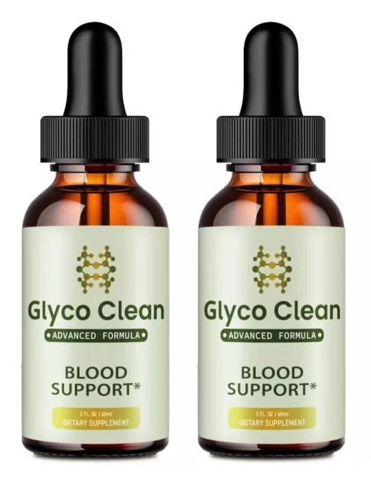 ( 2 Pack) Glyco Clean Drops, GlycoClean Blood Drops for Healthy Blood Supplement
