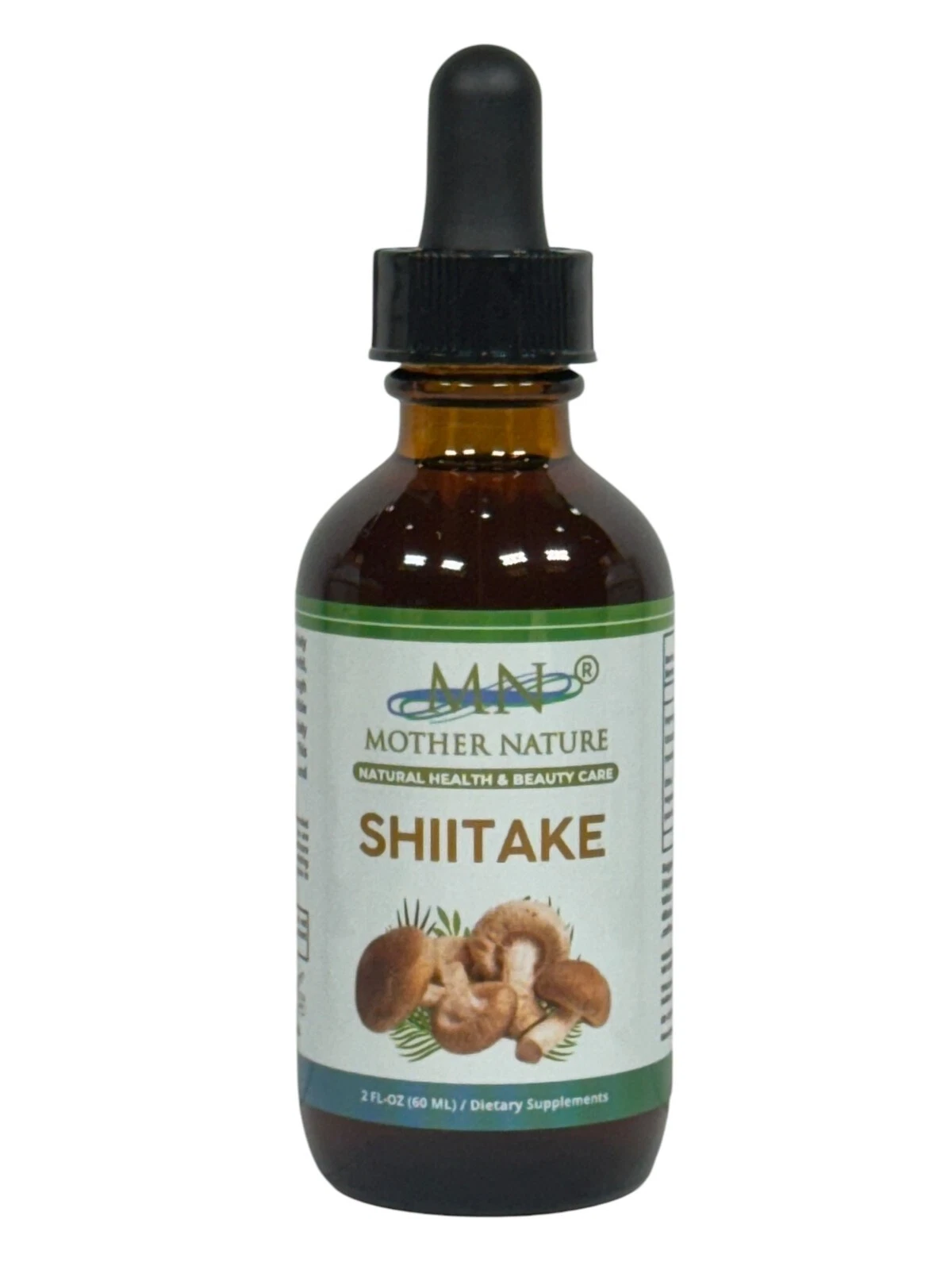 Suplementos dietéticos para la salud del hígado Shiitake de la madre naturaleza - 60 ml