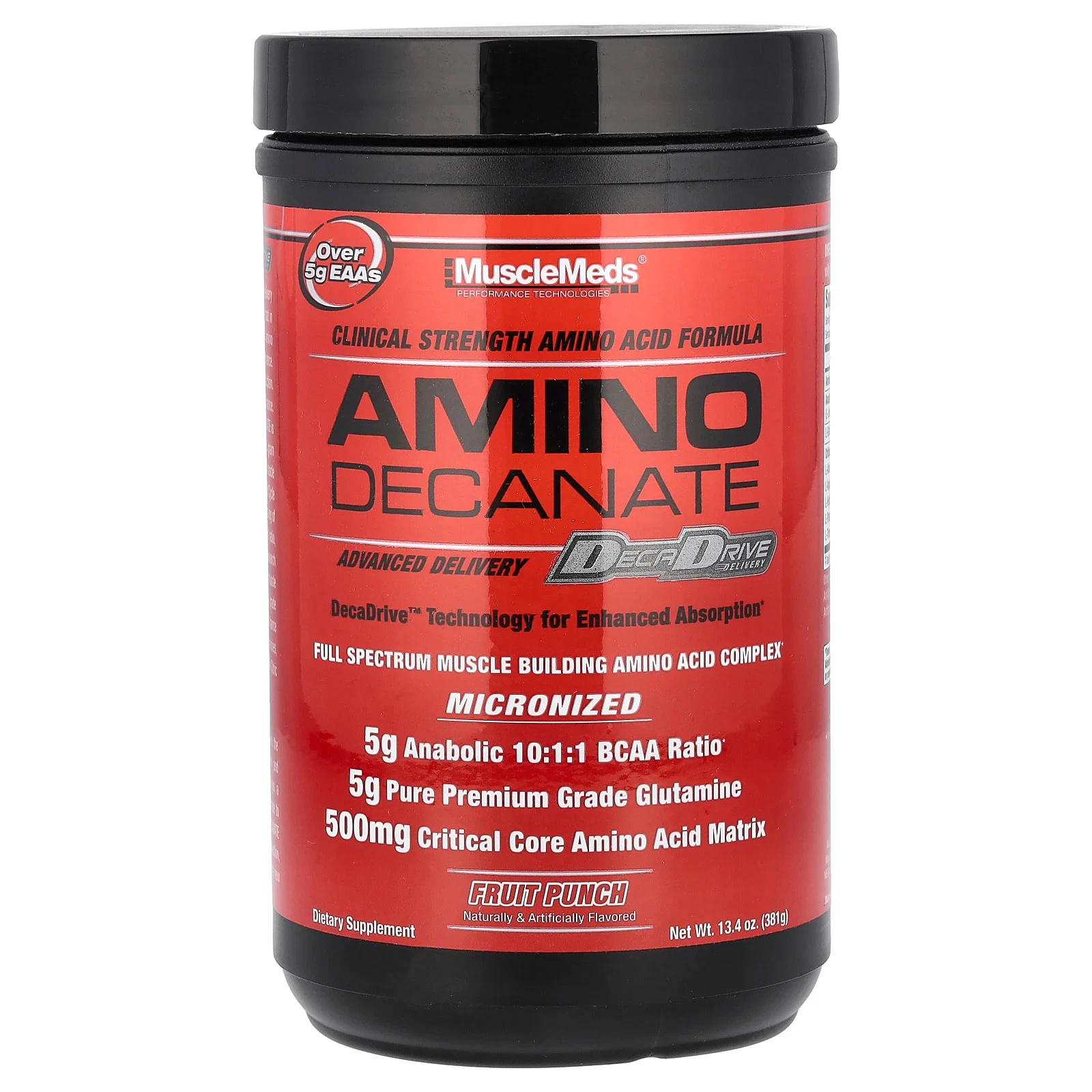 MuscleMeds Amino Decanate Fruit Punch 30 Servings