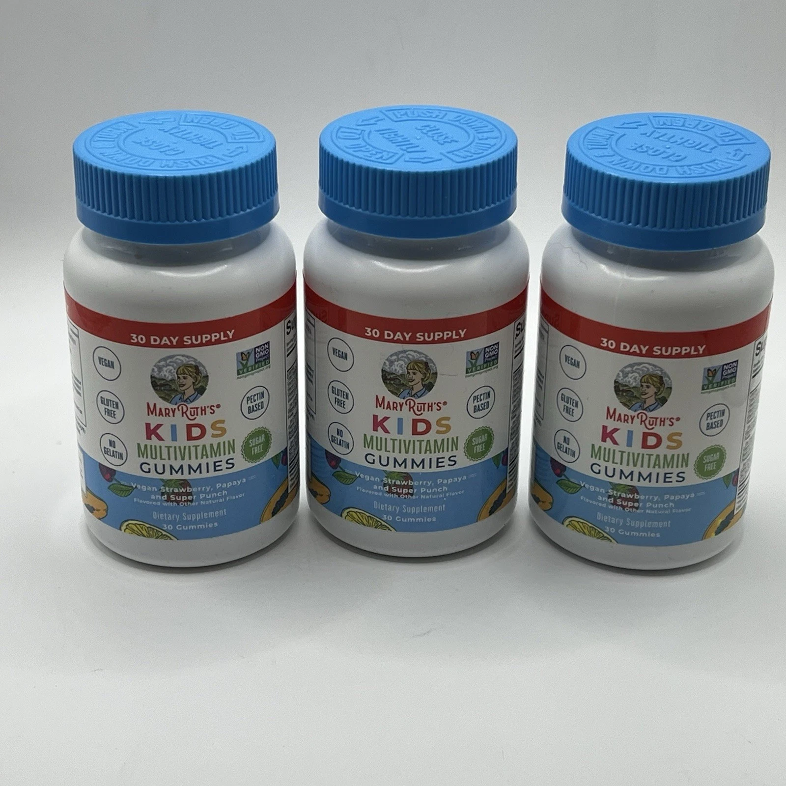 3X-MARY RUTH’S Kids Multivitamin Gummies 30 EA X 3- Exp 7/2026