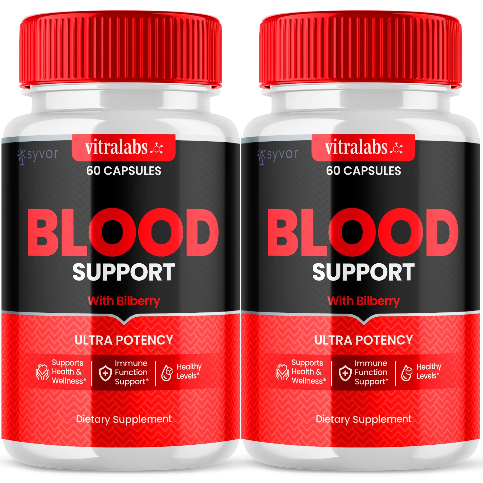 (2 Pack) Vitralabs Blood Pills, Blood Sugar Health Support Formula, 120 Capsules