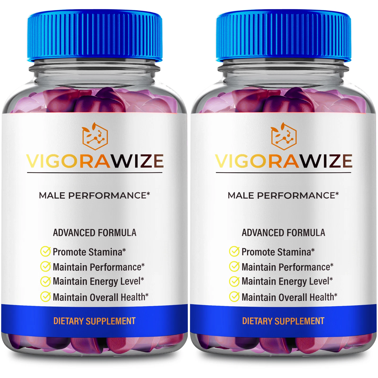 (2 Pack) Vigorawize Gummies For Men, VigoraWize Male Performance Gummies
