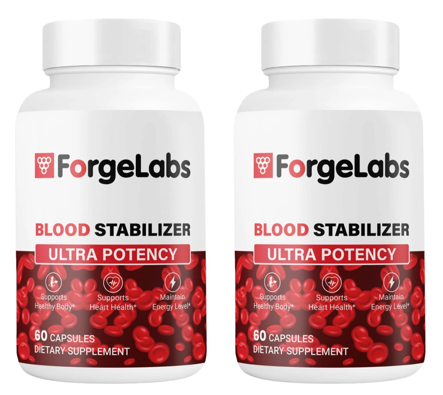 (2 Pack) ForgeLabs Blood Stabilizer, Forge Labs Advanced Blood Support