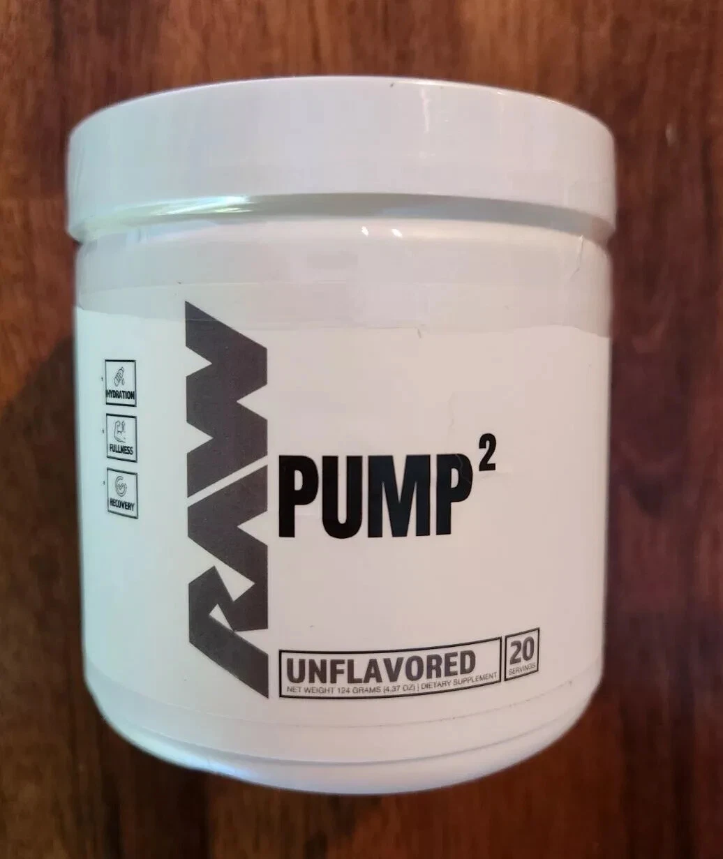 RAW Pump 2 Unflavored, 4.37 oz 124 grams 20 Servings New [GLYCERSIZE 65%]