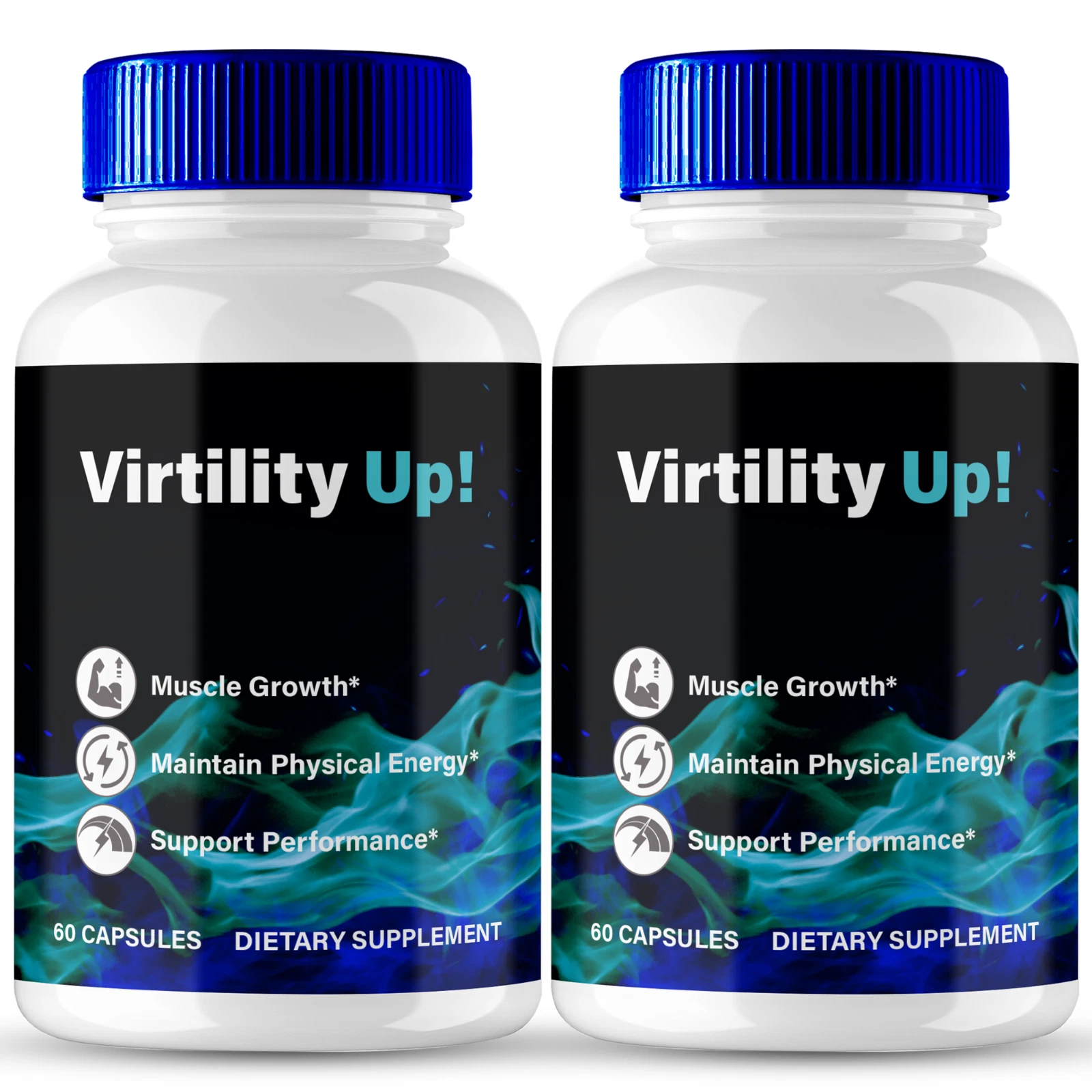 (2 Pack) Virtility Up Men Capsules, Natural Male Energy & Vitality Pills