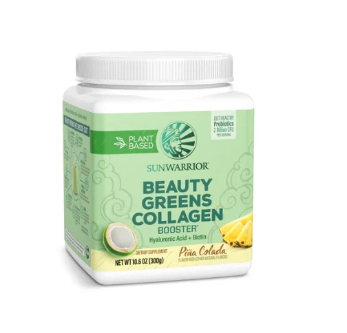 Beauty Greens Collagen Booster Sunwarrior 25 Servings Pina Colada