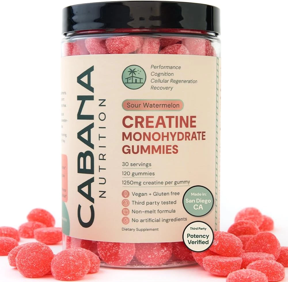 Creatine Monohydrate Gummies - 5000Mg Watermelon Flavored Creatine Supplement...