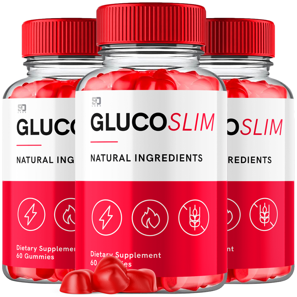 (3 Pack) Glucoslim Keto, Gluco Slim Keto ACV Weight Loss Gummies (180 Gummies)
