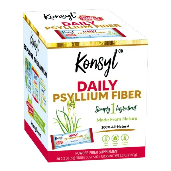 KONSYL Powder Laxative Supplement Original Formula Daily Fiber 0.21oz 30 Packets