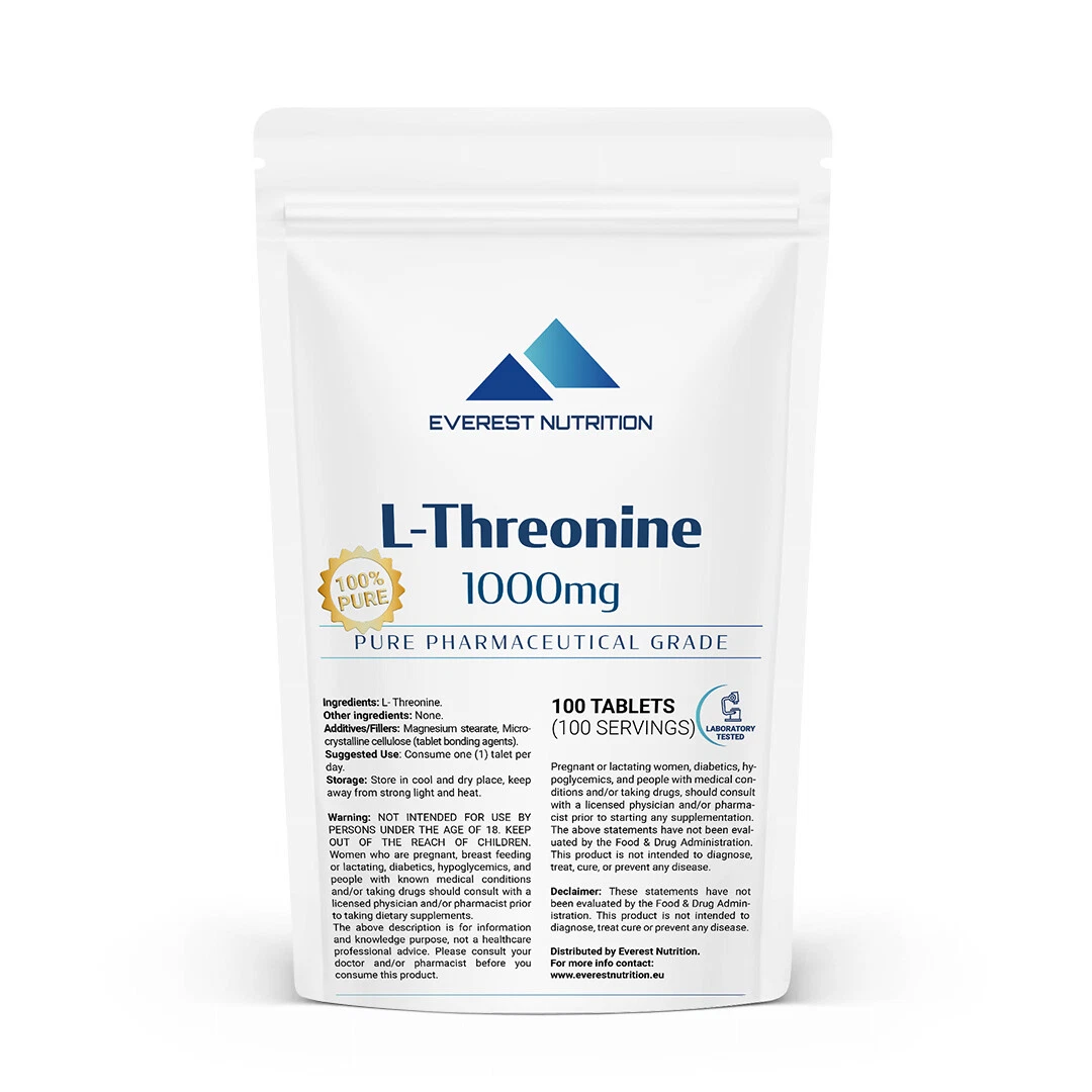 Threonine 1000mg Tablets – Essential Amino Acid for Immune & Liver Support