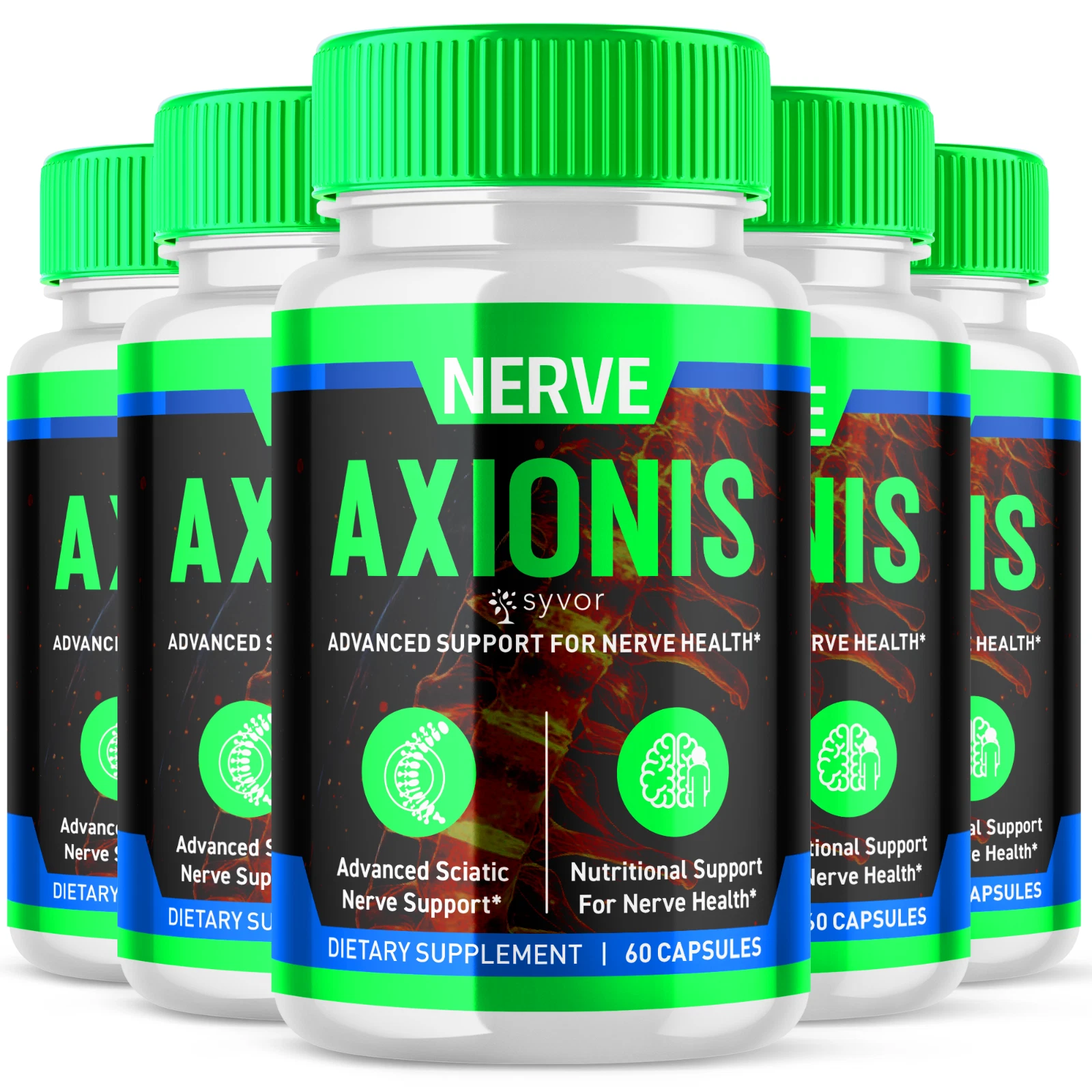 Axionis Advanced Nerve Support Formula Maximum Strength Vitamin 300 Capsules