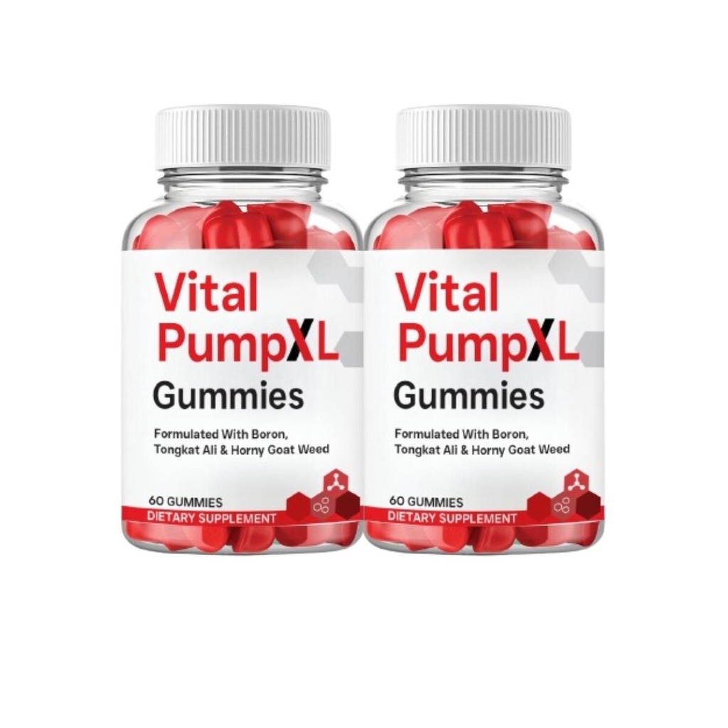 2-Pack Vital Pump XL Gummies for Men – Vital Pump Male Gummies - 120 Gummies