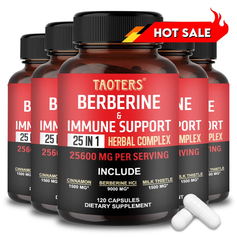 Berberine Extract -with Ceylon Cinnamon, Milk Thistle - Heart Healthy Supplement