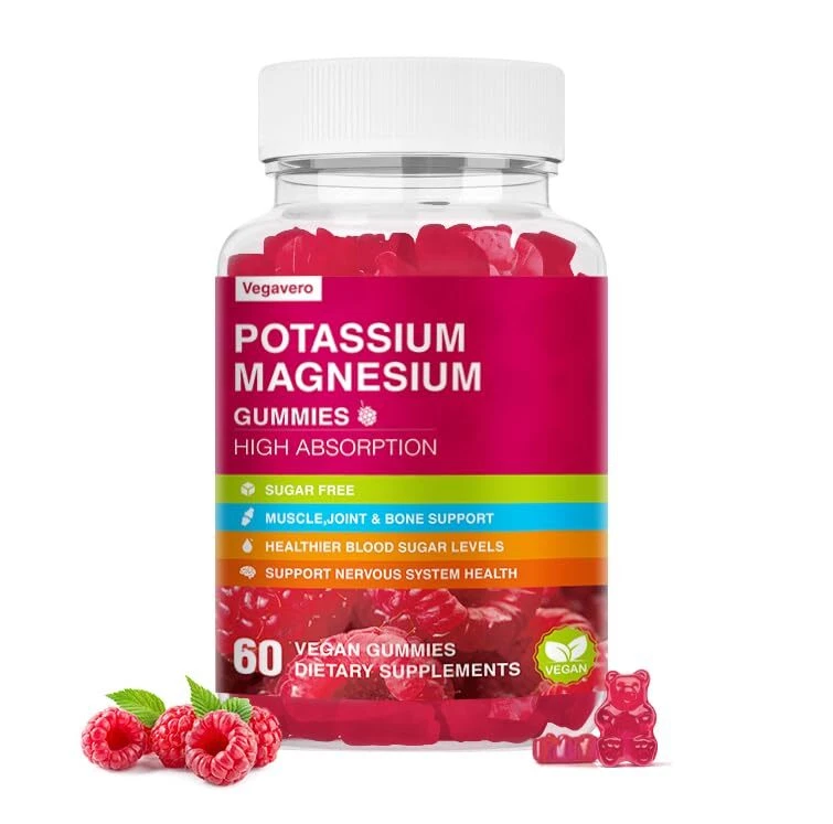 Potassium Magnesium Gummies - Magnesium Glycinate Gummies & Potassium Citrate...