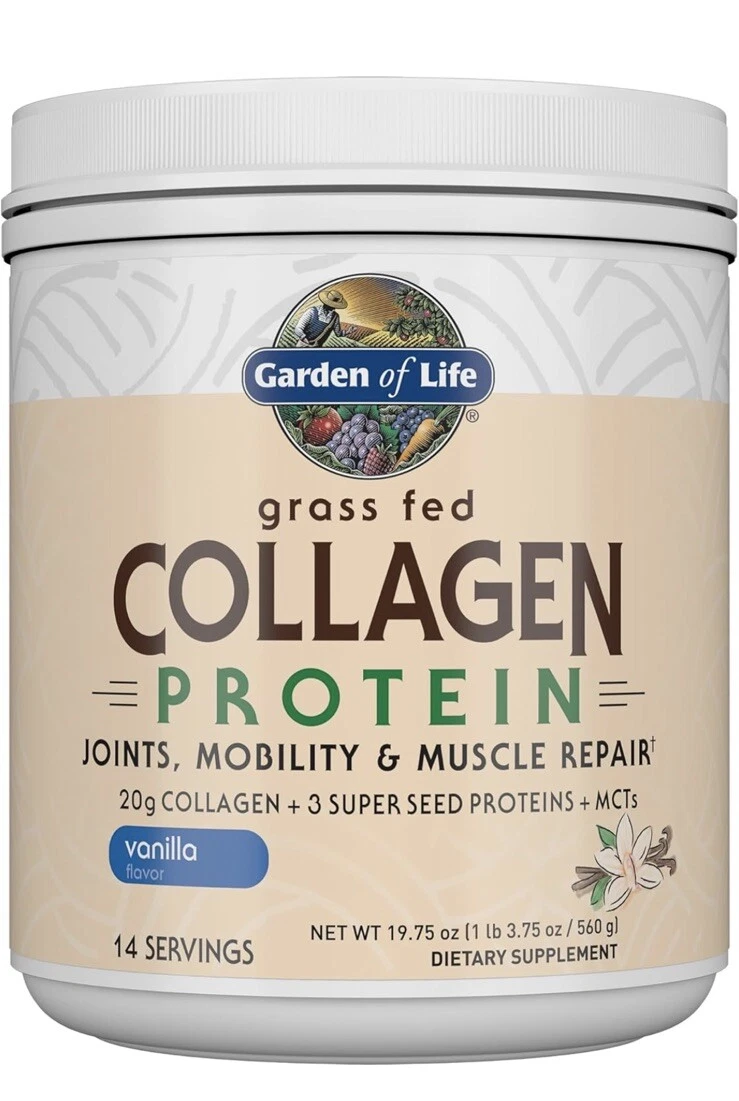 Grass Fed Collagen Protein by Garden of Life 14 Servings Vanilla