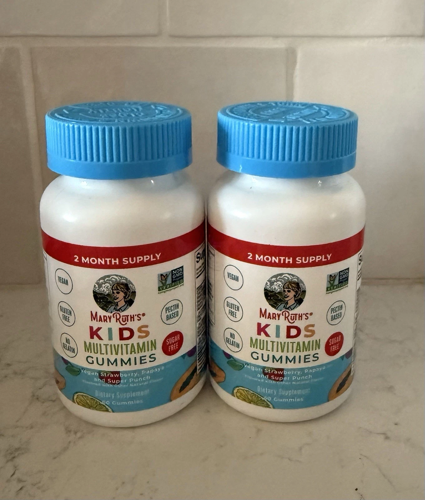 Mary Ruth’s KIDS multivitamin Gummies (2 bottles /120ct) 4 month supply