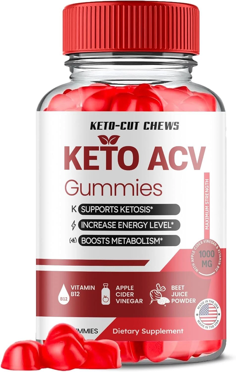 Keto Cut Chews Gummies - Keto Cut Chews ACV Gummys Weight Loss OFFICIAL - 1 Pack