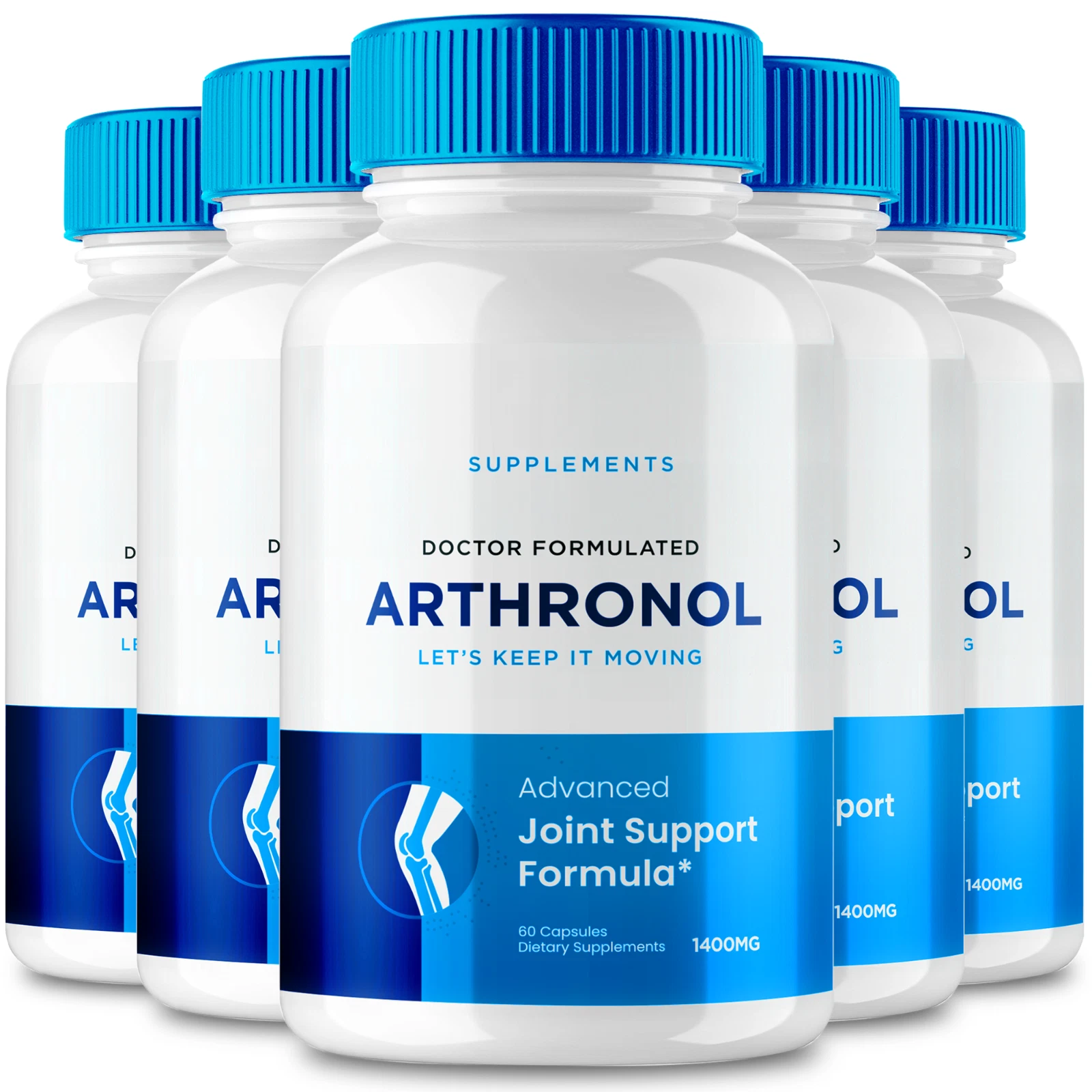 (5 Pack) Arthronol Joint Formula Capsules, Arth Ronol Joint Pills (300 Capsules)