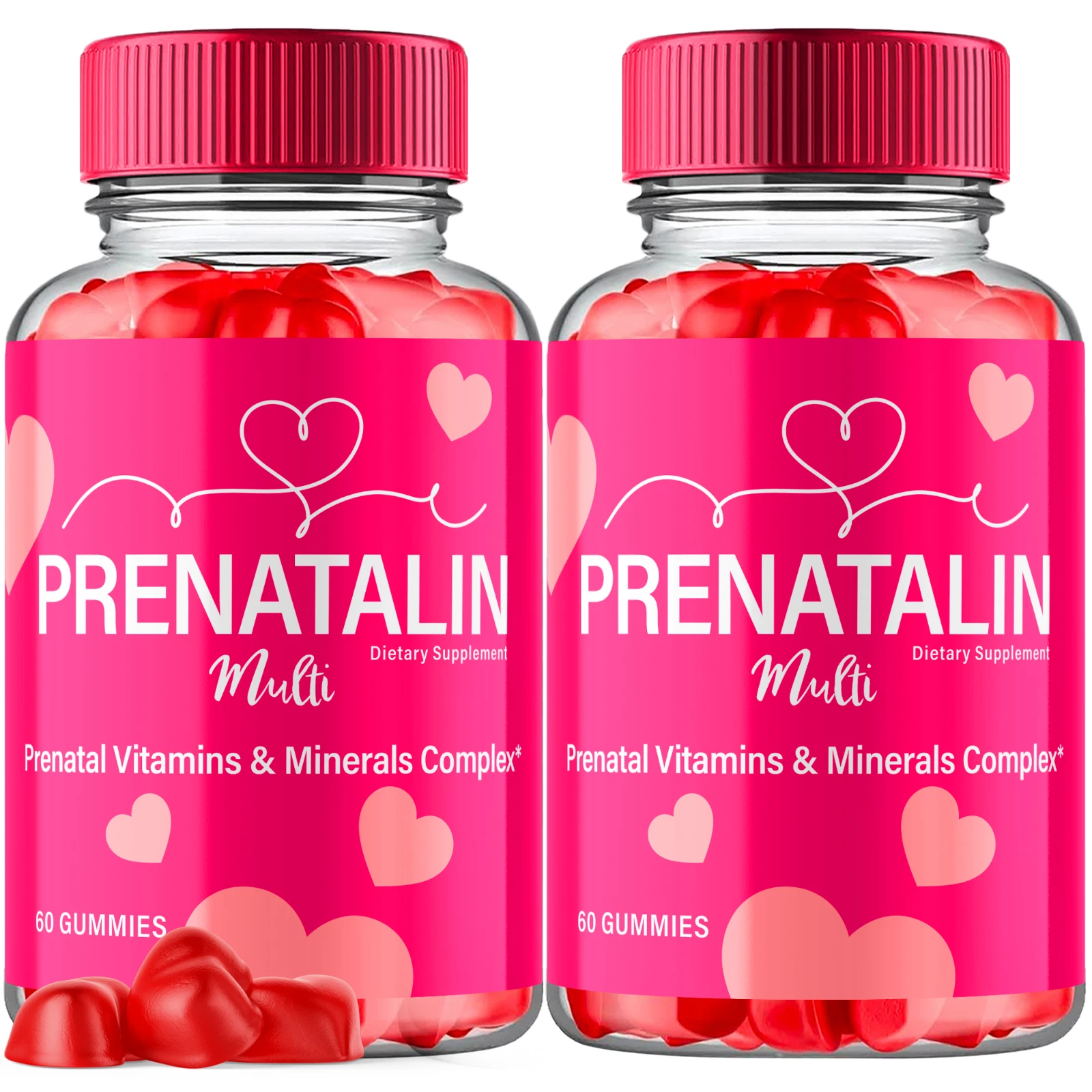 Prenatalin Natural Formula Advanced Blend of Vitamins and Minerals 120 Gummies