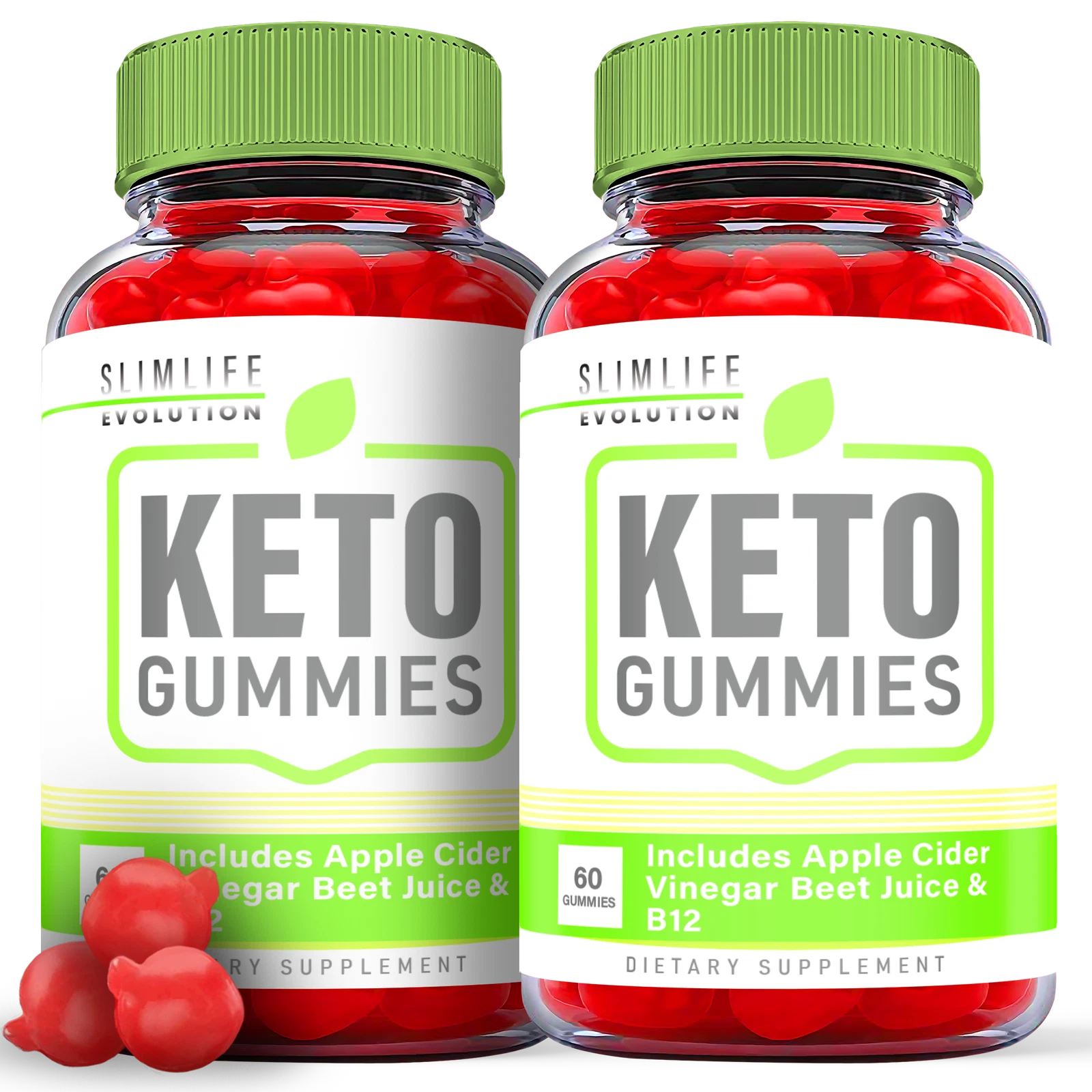 Slimlife Evolution Keto Gummies - Slim life ACV Gummy Weight Loss OFFICIAL-2Pack