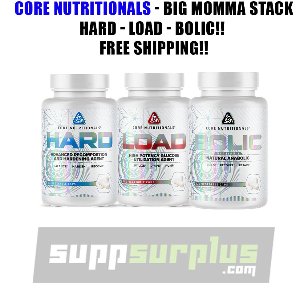 CORE NUTRITIONALS - BIG MOMMA STACK - CORD HARD, CORE LOAD, CORE BOLIC