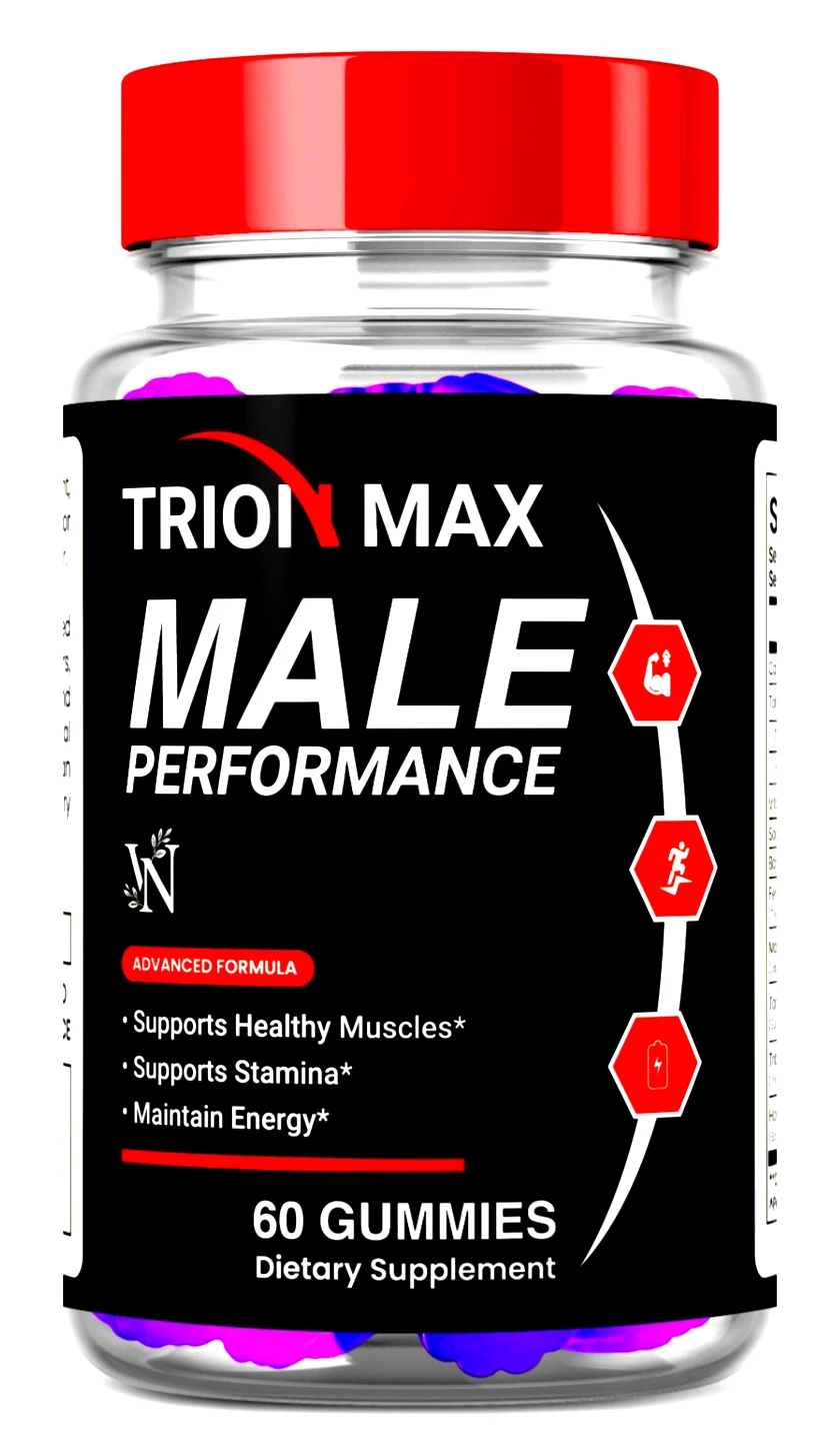 Trionmax Gummies for Men Performance, Trion Gummies for Stamina & Energy 60Gums