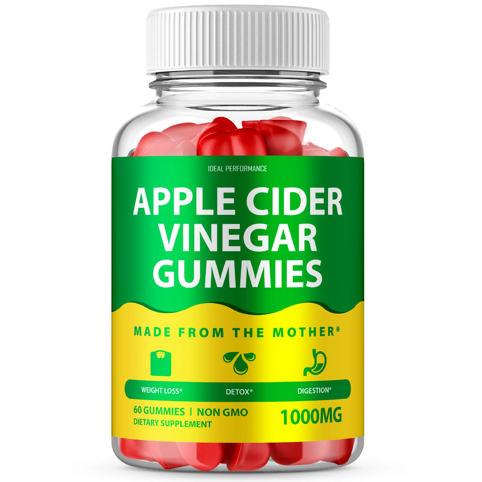 ACV Apple Cider Vinegar Weight Loss Digestion Detox Mother (1 Bottle)