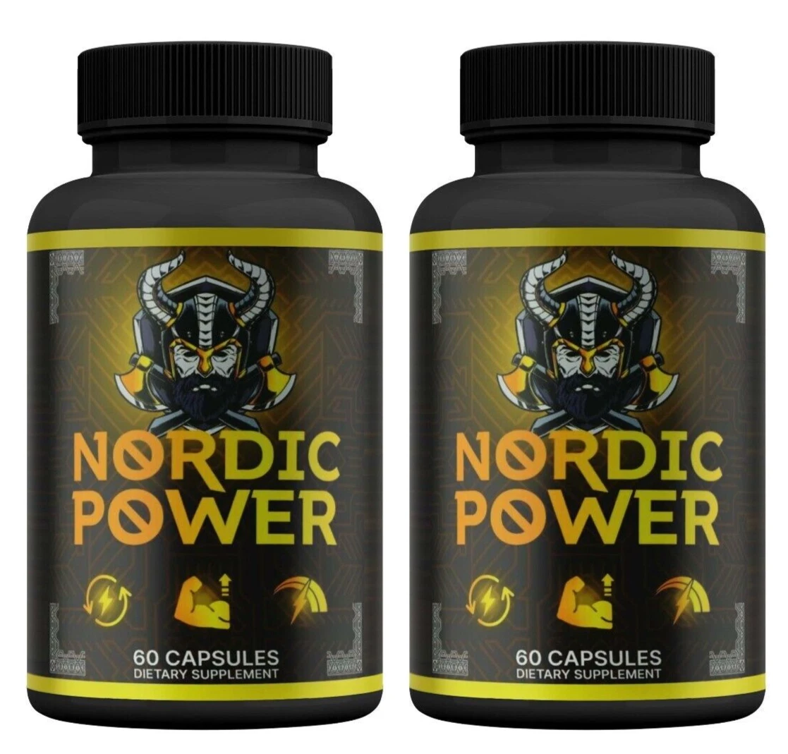 (2 Pack) Nordic Power ed Pills, NordicPower for Men, Energy & Vitality Capsules