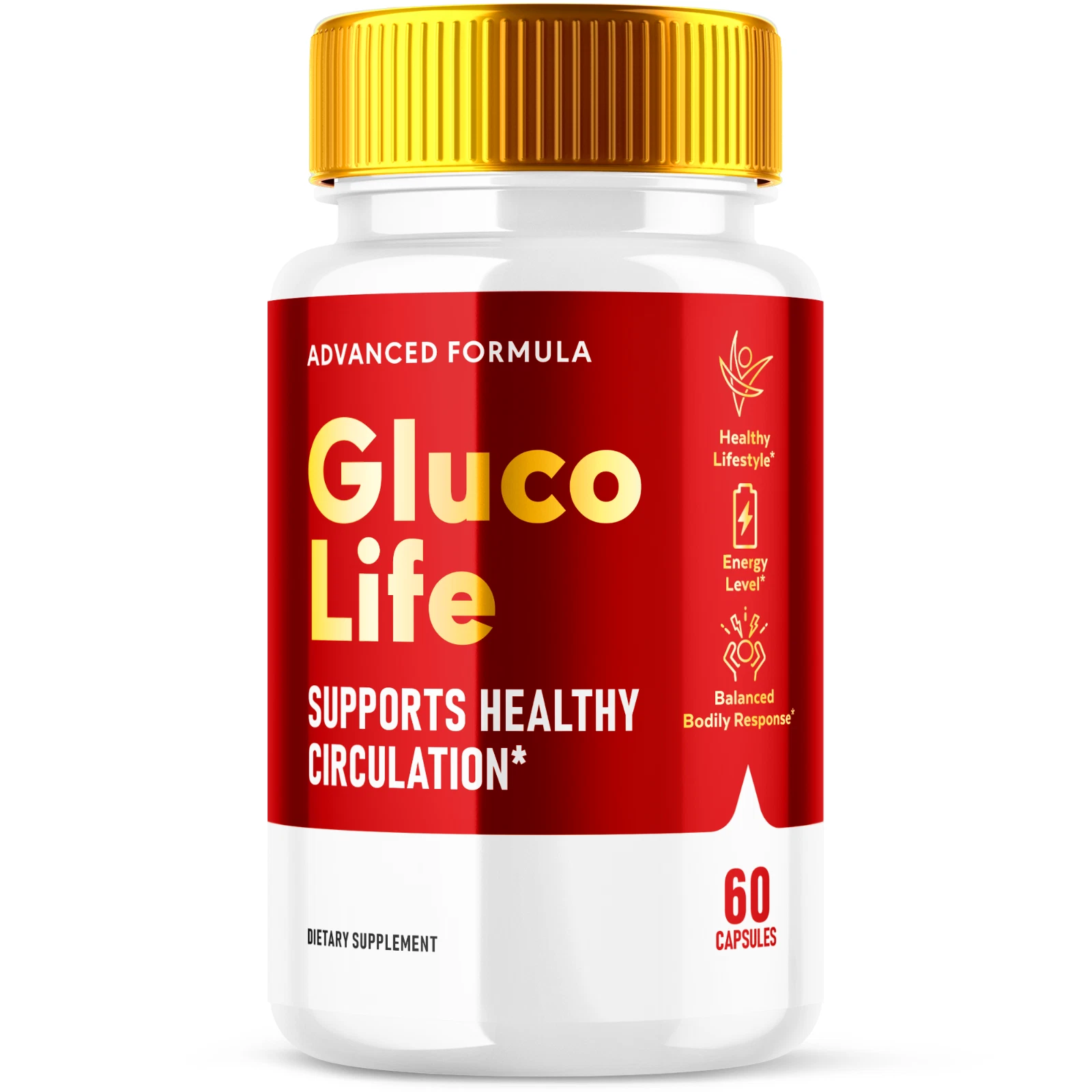 Gluco Life Advanced Formula Sugar Support Natural Glyco Supplement 60 Capsules