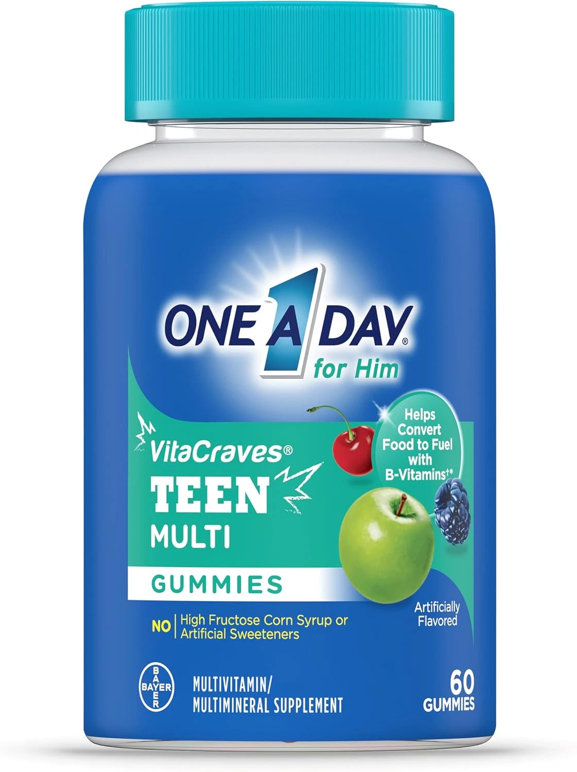 Teen for Him Multivitamin Gummies, Gummy Multivitamins with Vitamin A, C, D, ...