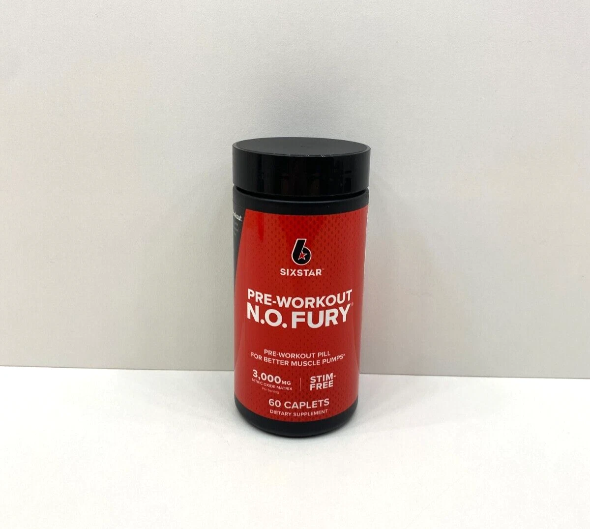 NEW Six Star Pre-Workout N.O. Fury Supplement 60 Caplets SEALED 12/18/2026