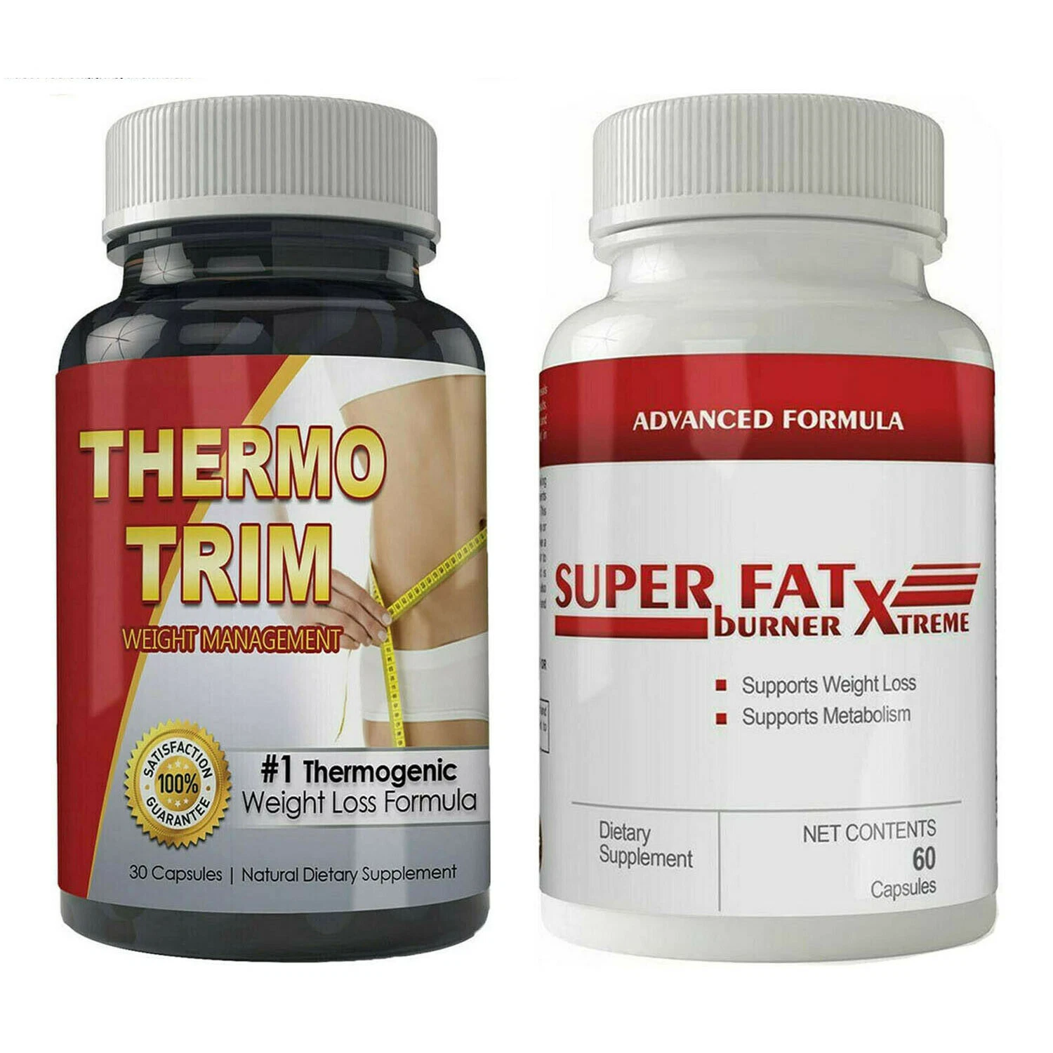 Thermo Trim Thermogenic Fat Burner Pills Xtreme Super Weight Loss Capsules Combo