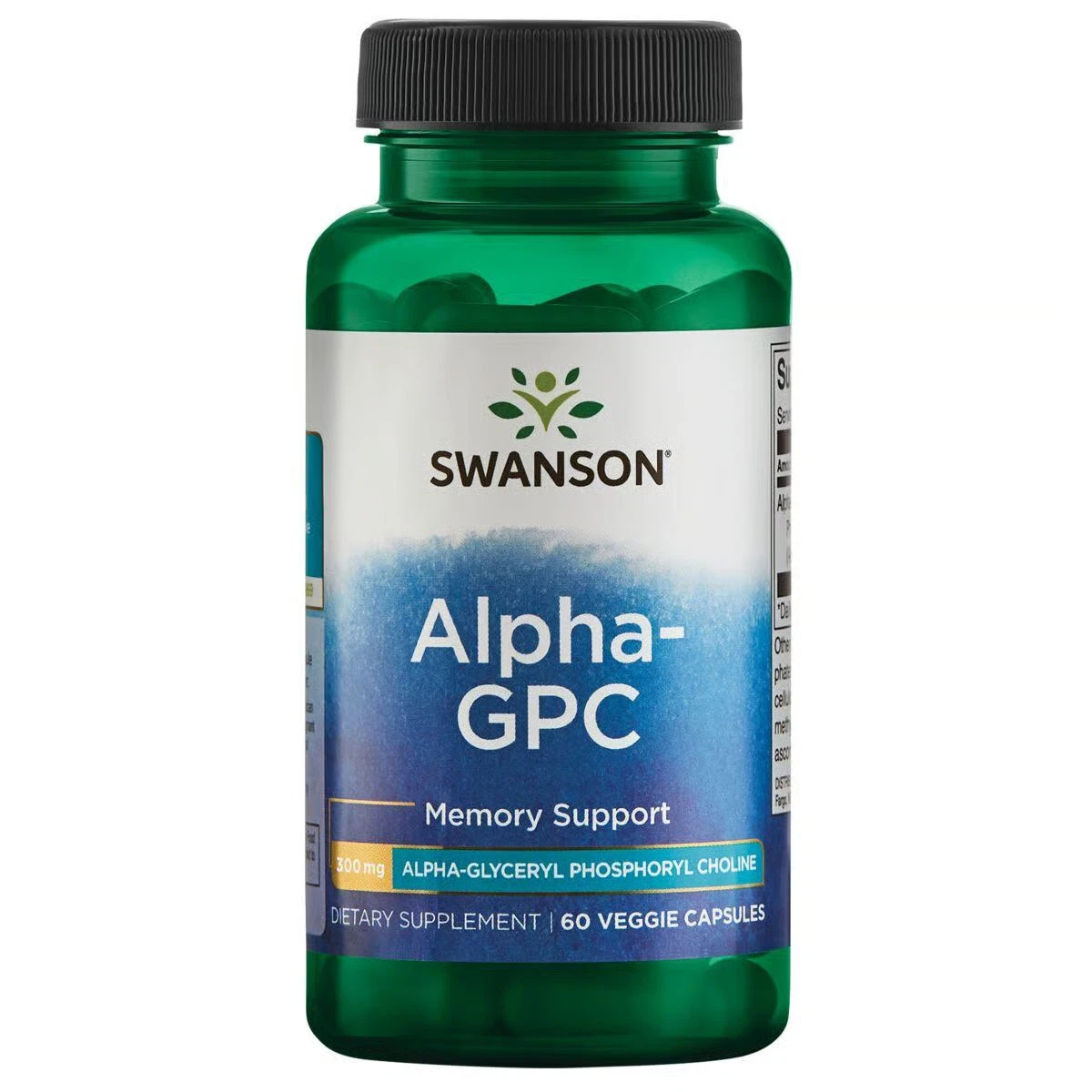 Swanson Alpha-Gpc Alpha-Glyceryl Phosphoryl Choline 300 mg 60 Veggie Capsules