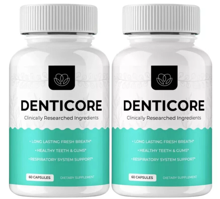 Denticore Dental & Oral Health Support Dietary Supplement (120 Capsules) 2-Pack
