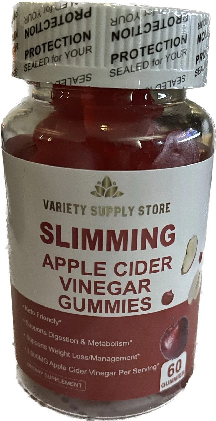 Slimming Gummies Apple Cider Vinegar Weight Loss Supplement SEALED Exp 2025